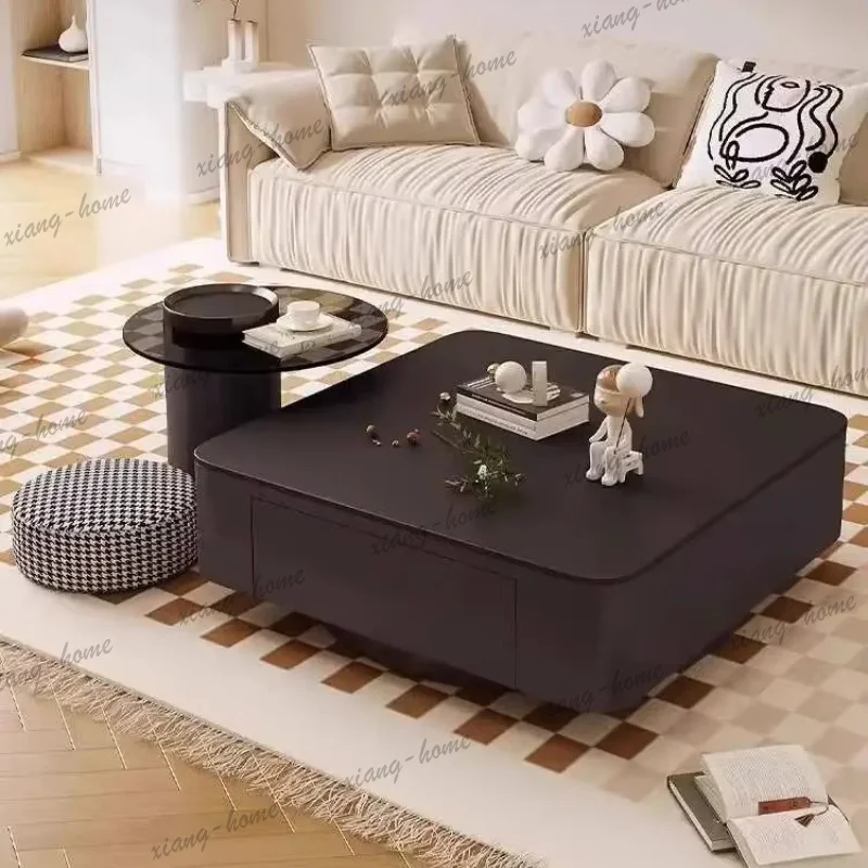 YJ Trendy Modern Coffee Table Hidden Storage Neutral Nordic Bedroom Coffee Table Living Room Tea Meuble Salon Luxury Furniture