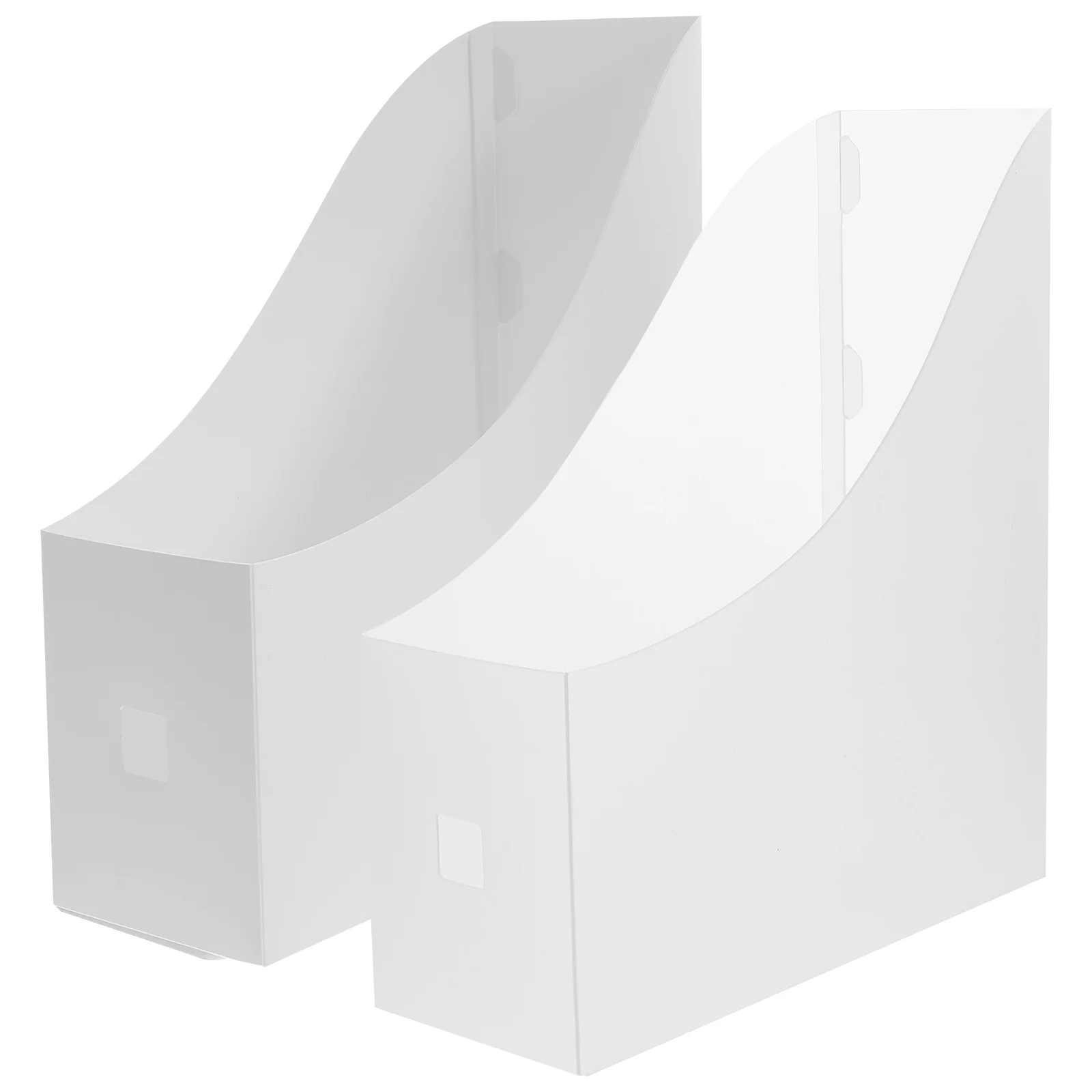 2pcs Magazine Desktop Document Storage Racks Pp File Folder Box Creative Desktop Organizer Magazine Rack For Mail Catalogs