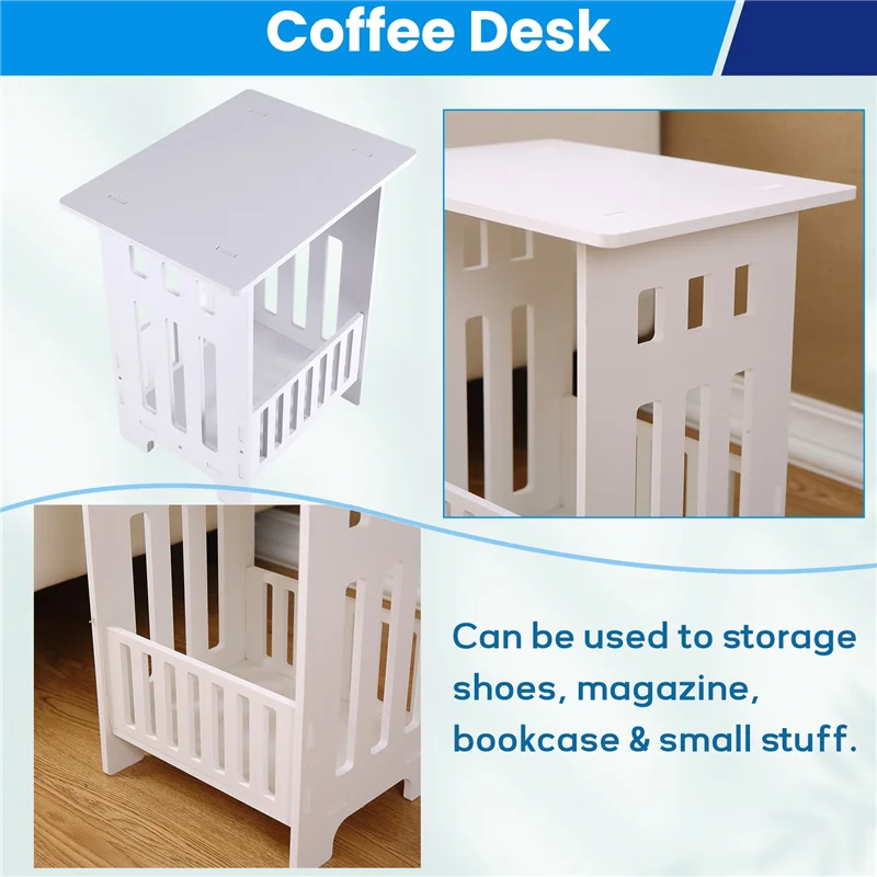 

ABHB-Nordic Modern Style Coffee Book Table Bedside Table Mini Bedside Tea Table Home Furniture Storage Night Table