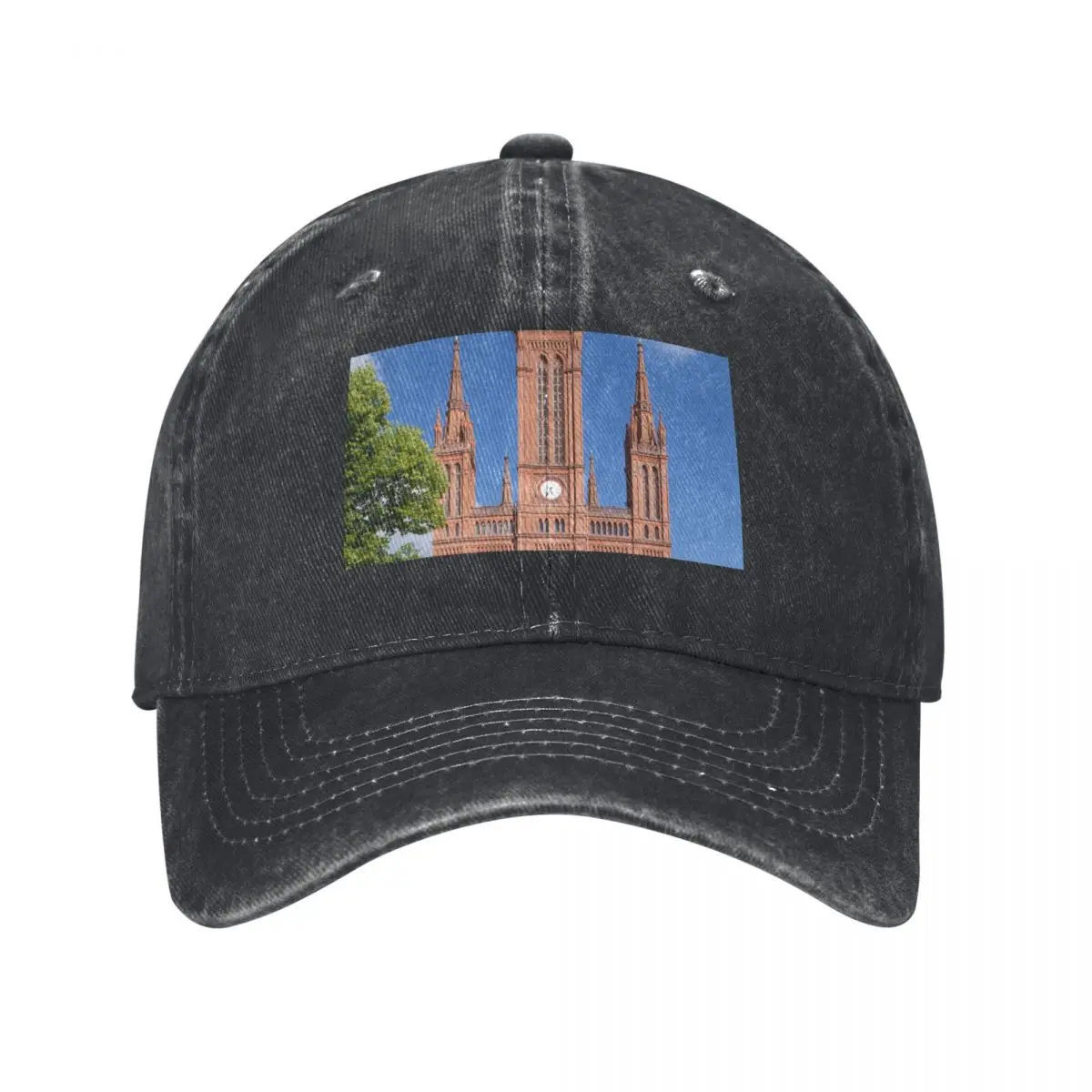 Market Church, Wiesbaden Baseball Cap Big Size Hat Anime Uv Protection Solar Hat Mens Women's