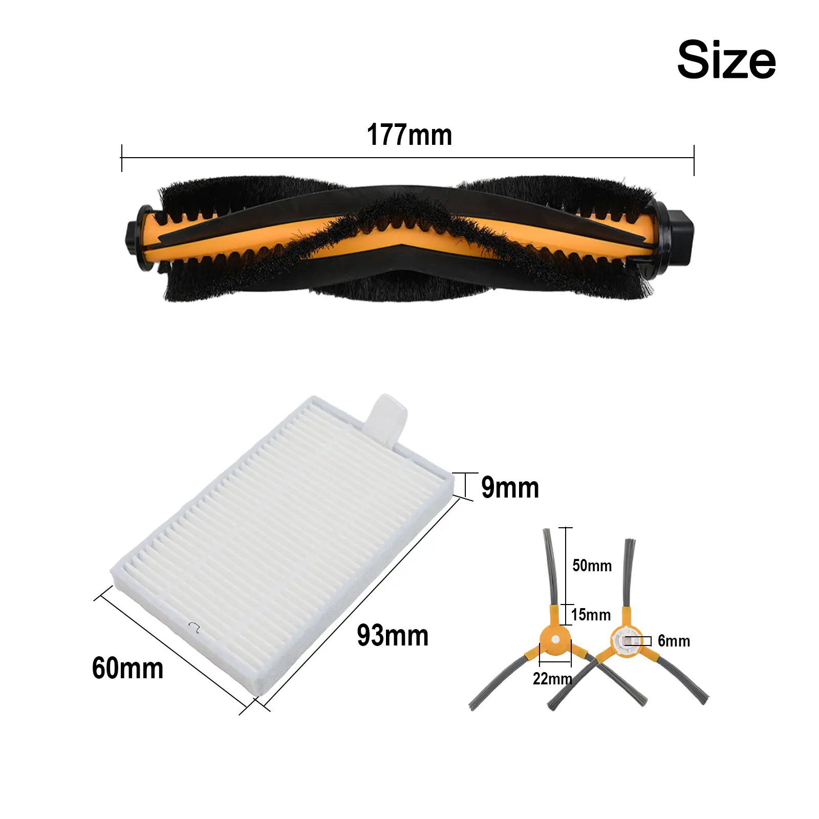 for Cleaning Accessories Main Side Brush Kit Home Cleaning Pet Hair Removal Comprehensive Cleaning Easy To Replace For BObsweep