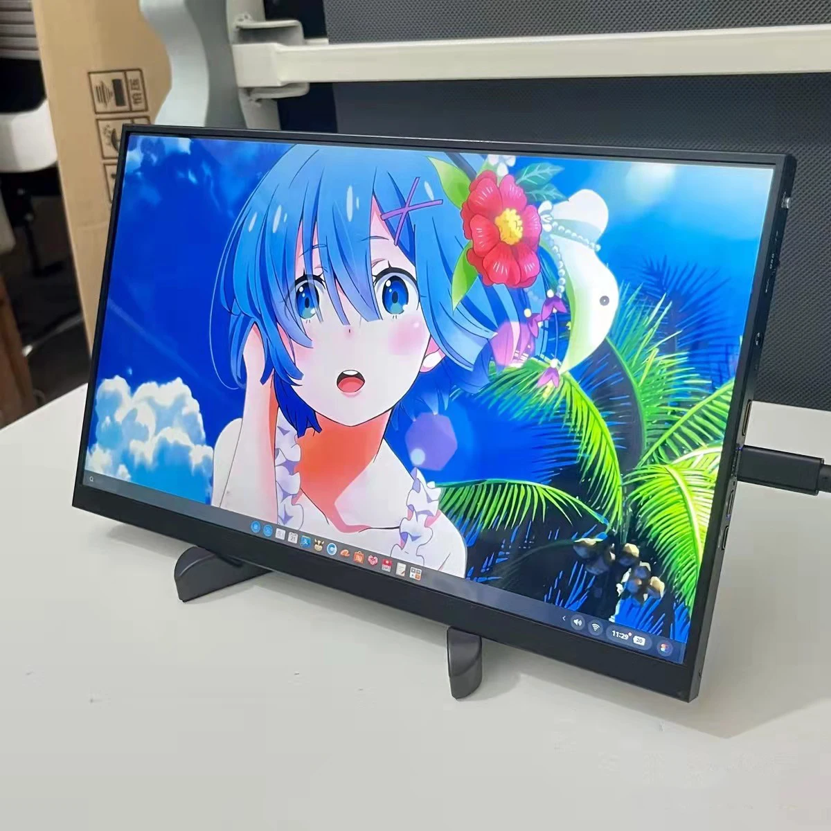 14inch Portable Monitor IPS Screen 1080P 1920*1080 Panel Game Monitor USBC HDMI-compatibe for Smartphone Laptop Switch PS4 XBOX