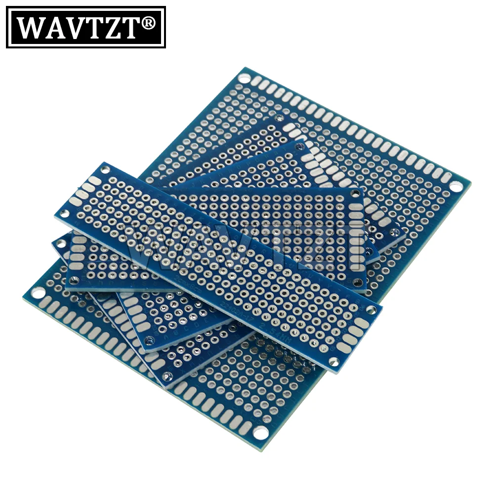 Electronic PCB Board 2x8cm 3x7cm 4x6cm 5x7cm Diy Universal Printed Circuit Board 5*7cm 4*6cm 3*7cm Blue PCB For Arduino IGMOPNRQ