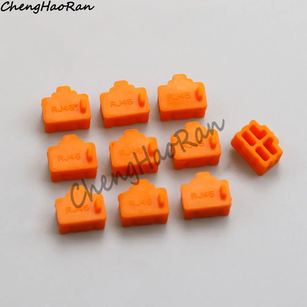 10 teile/satz rj45 schnitts telle silikons taub stecker laptop lan kabel staub dichte stecker desktop router schalter netzwerk karte rj45 port abdeckung – Detail 9