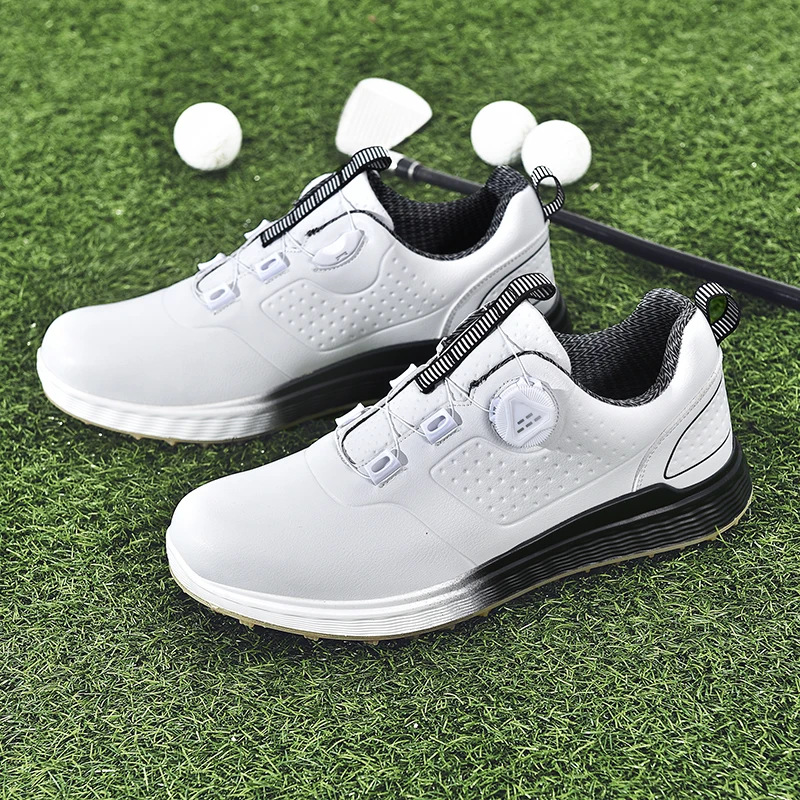 Golf Shoes Men Waterproof Golfer Couple Sport Sneakers Women\'s Golf Non Slip Golfing Shoes Outdoors Comfortable Walking Shoes