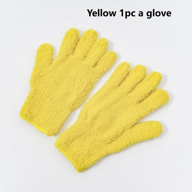 1 st microvezel-stofdoekhandschoenen - rekbare en ademende schoonmaakhandschoenen, niet-waterdicht voor auto's, boten, campers, zwembaden, huis, keuken