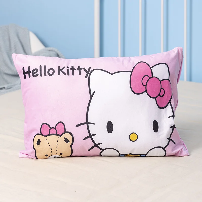 Cute Anime Sanrio Pillow 60X40Cm Cartoon Hello Kitty Cinnamoroll Double-Sided Printed Pillowcase Children Dormitory Pillow Gift