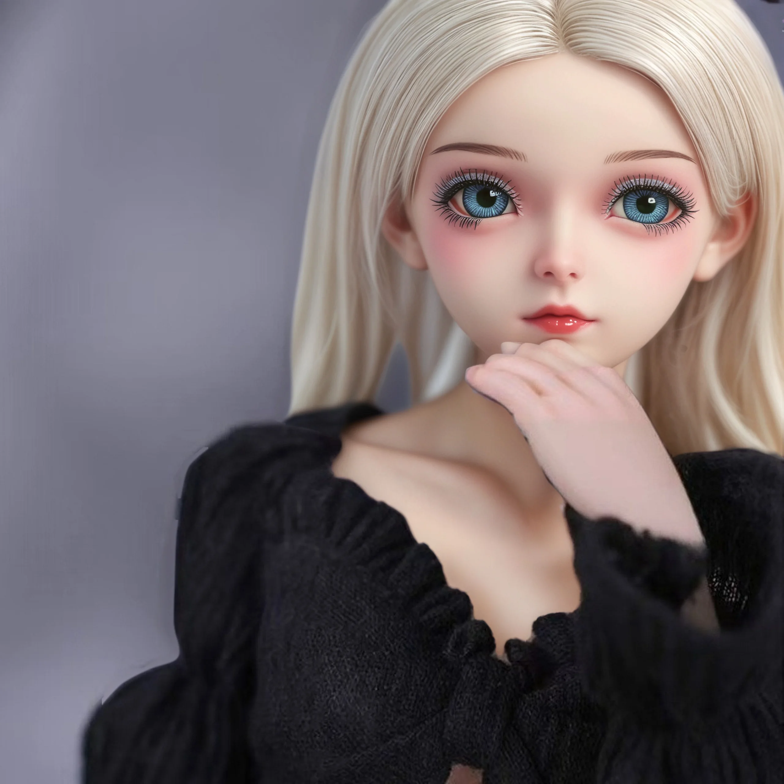 アニメコスプレ 62cm TPE製 小型リアルシリコンミニドール ソフトアニメアクションフィギュアドール ソフトリアルスキンタッチフィーリング