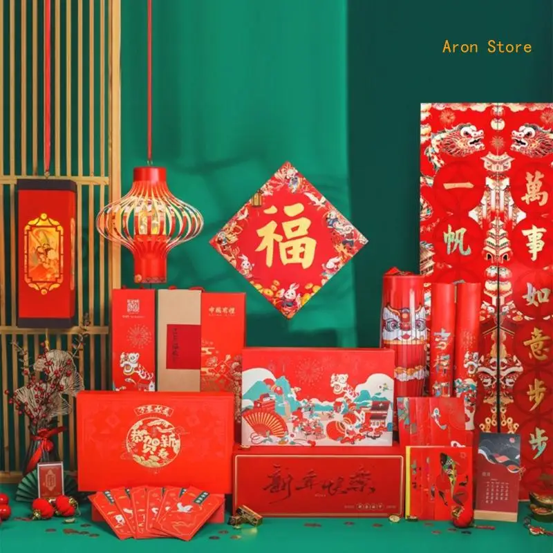 Set distici decorativi anno del drago per 2024 Aggiungi decorazioni per atmosfere festive H3CF