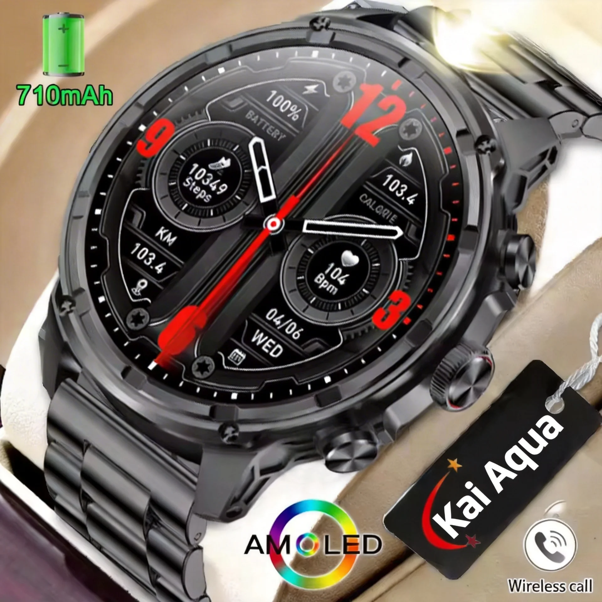 

Новые смарт-часы V99 2026 года с экраном 1,85 дюйма Ultra HD, NFC, GPS, Bluetooth-звонками, аккумулятором 710 мАч, для спорта и фитнеса, IP68