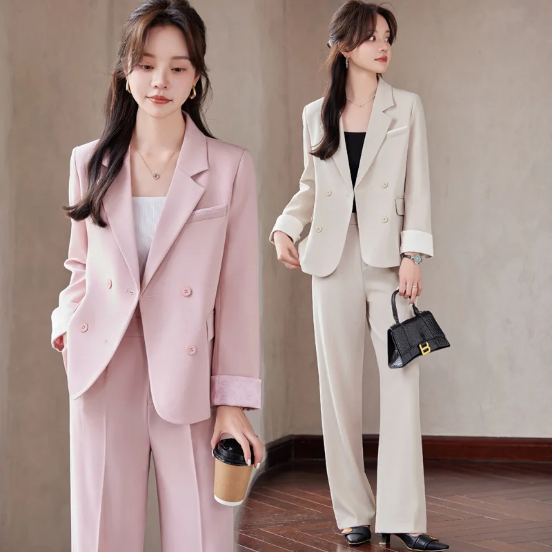 Suit Women's Spring and Autumn2024New High-End Business Wear Temperament Goddess Style Leisure Suit Formal Suit Work Clothes