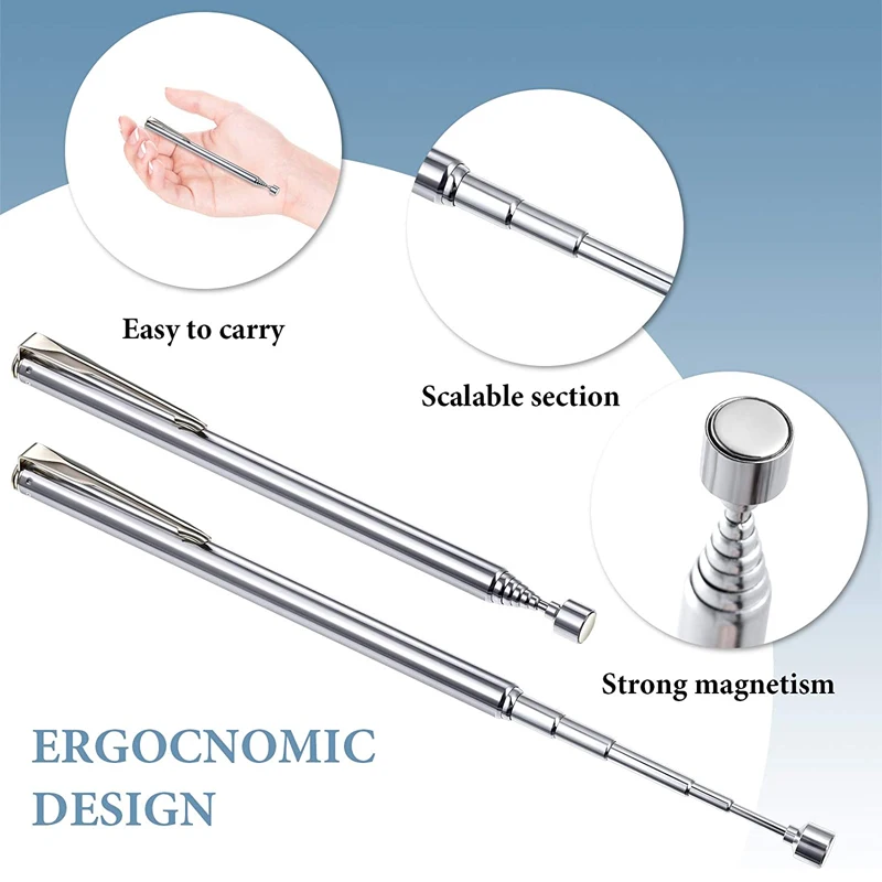 1/2/3 шт. Мини Портативная телескопическая магнитная ручка портативный магнитный инструмент для захвата регулируемый стержень для захвата винты для