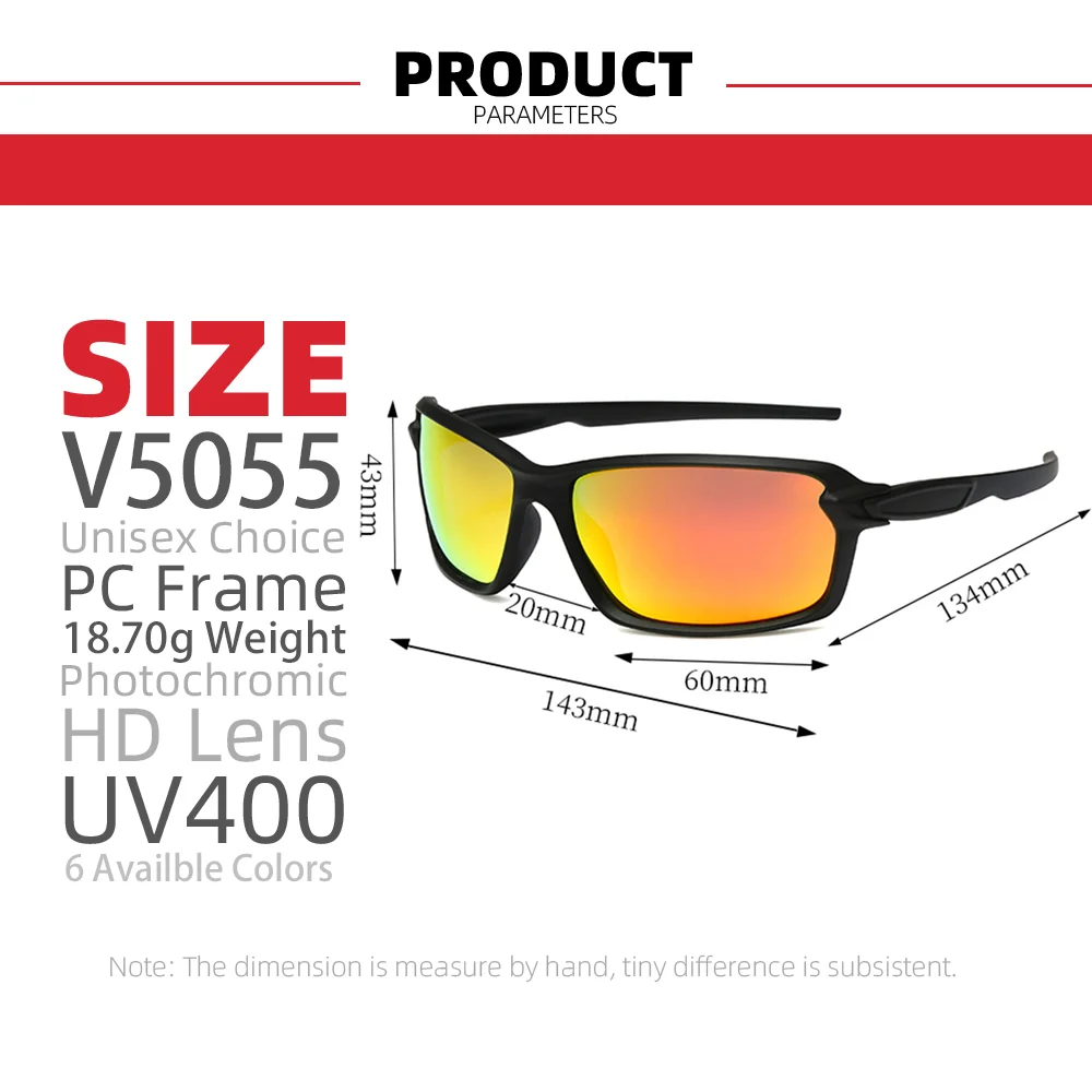 VIVIBEE Mirror Red Lens Men Sports Sunglasses Polarized Outdoor UV400 Driving Goggles Classic  Shades for Women