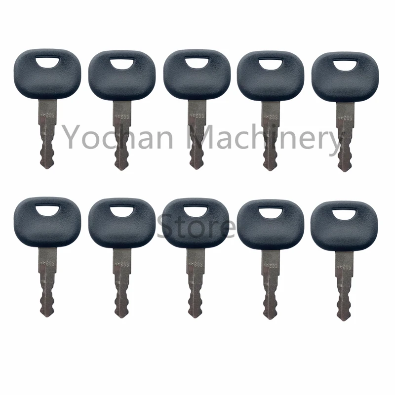 10 Pcs 14603 Key Fit For Volvo Dynapac Terex Vibromax New Holland NH Ford Moxy Hamm JCB Bomag Heavy Equipment Machine