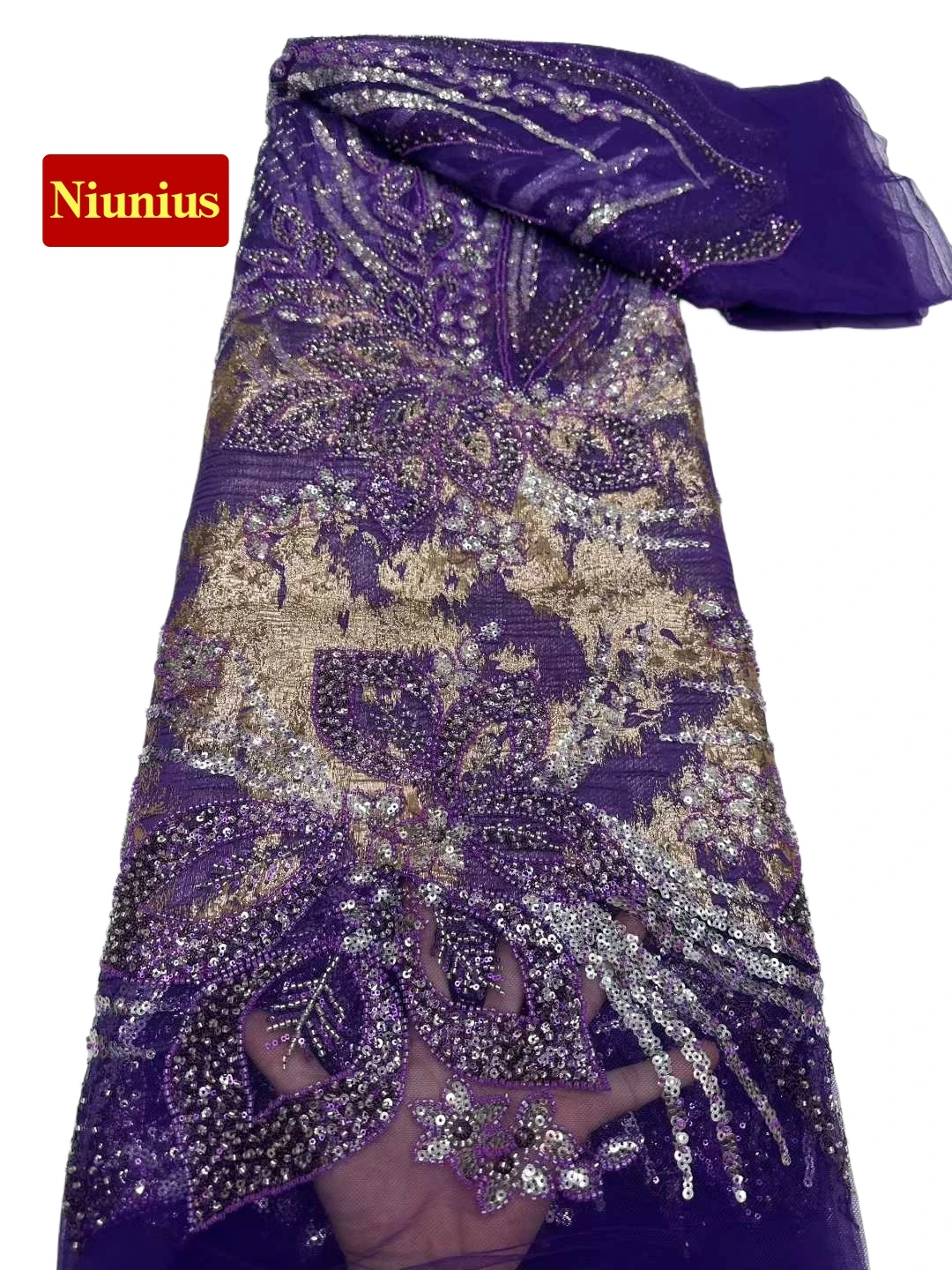 

2026Последнее австрийское лучшее качество, мягкая сетка, элегантное жаккардовое кружево с камнями, ткань для свадебных вечерних платьев NN6852_R