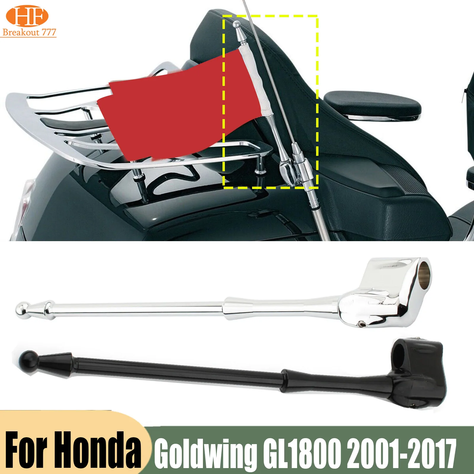 For Honda Goldwing 1800 GL1800 2001-2005/Gold Wing GL1500 2006-2016 Motorcycle Accessories Antenna Base Channel Radio GL1500