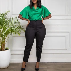 Work Pants for Women Office Elegant High Waisted Solid Skinny African Ladies Fashion Business Work Pencil Pants Bottoms 2024 New