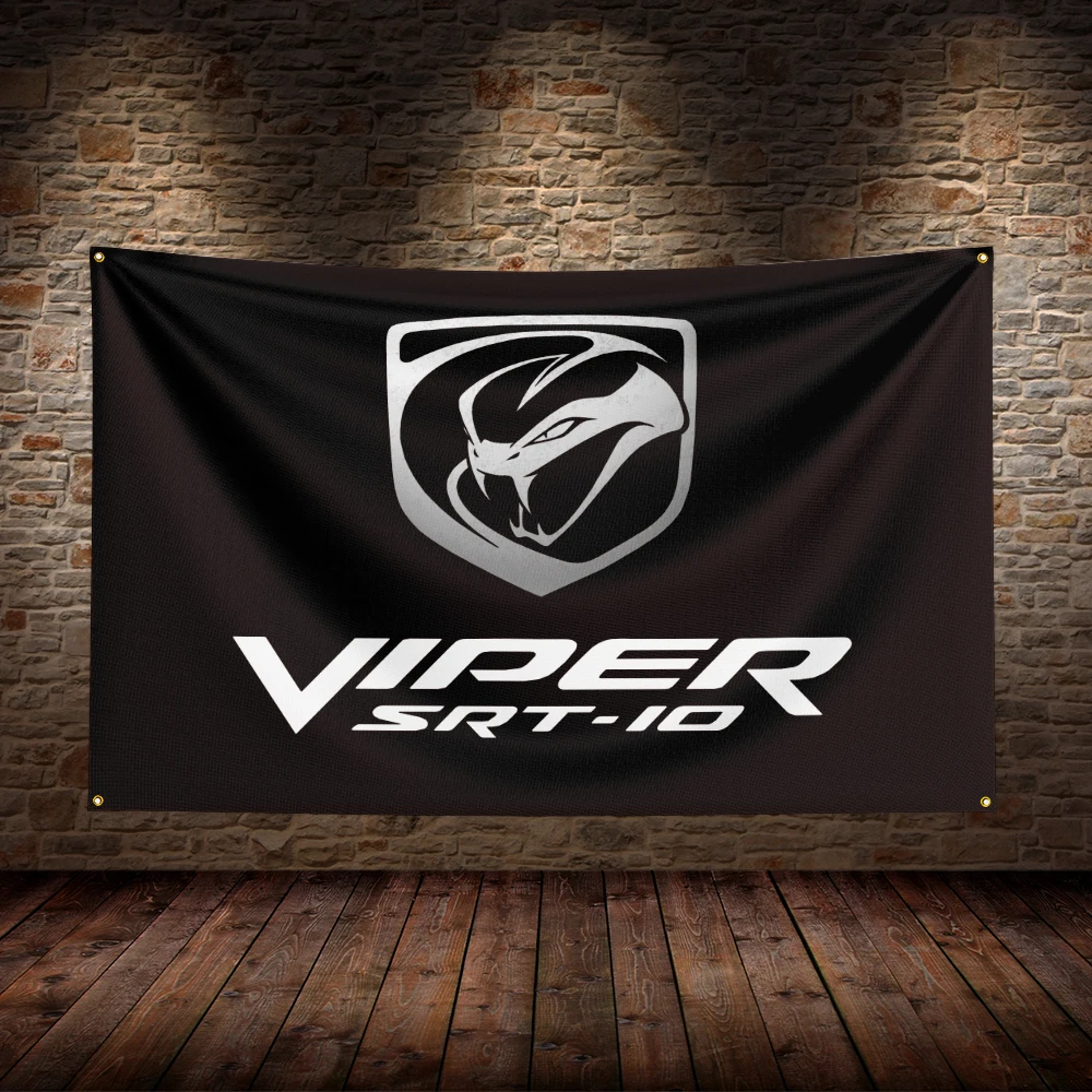 

3x5 Ft V-Vipers Flag Polyester Printed Car Flags for Room Garage Decor