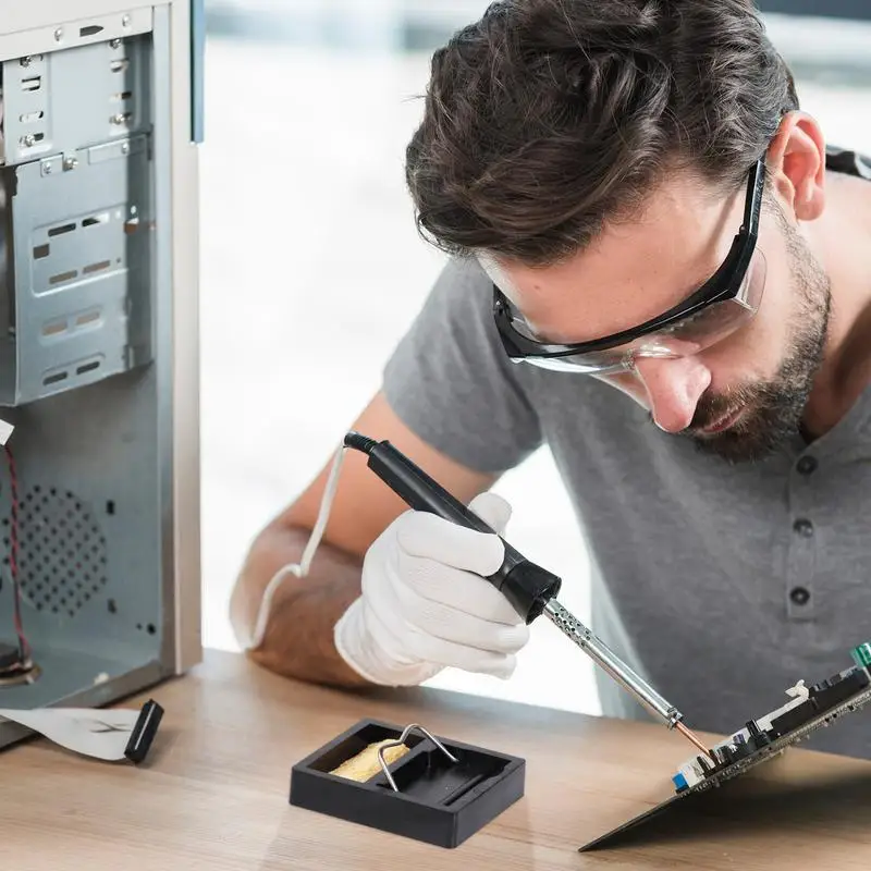 Soldering Iron Support Stand G Type Solder Sponge Base High Temperature Resistance Sponge Tank For Various Soldering Irons