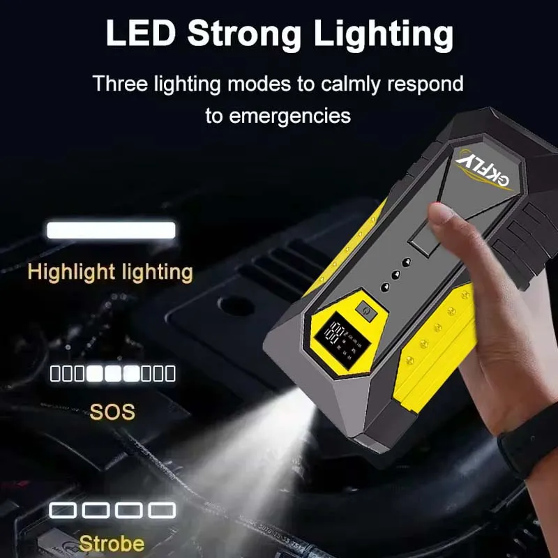 GKFLY الانتقال كاتب قوة البنك 3000A/4000A المحمولة بطارية السيارة كاتب ل 12 فولت سيارة الطوارئ الداعم كاتب بدء الجهاز #3