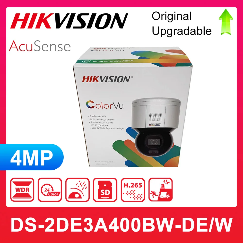 camera ip hikvision acusense ptz colorvu ds2de3a400bw de ds 2de3a400bw de ds 2de3a400bw de wf1h265 h265 mais poe microfone embutido alto falante 01