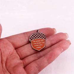 Whimsical Acorn Enamel Pin - Cute Cartoon Oak Tree Design, Alloy Lapel Badge For Bags & Jackets