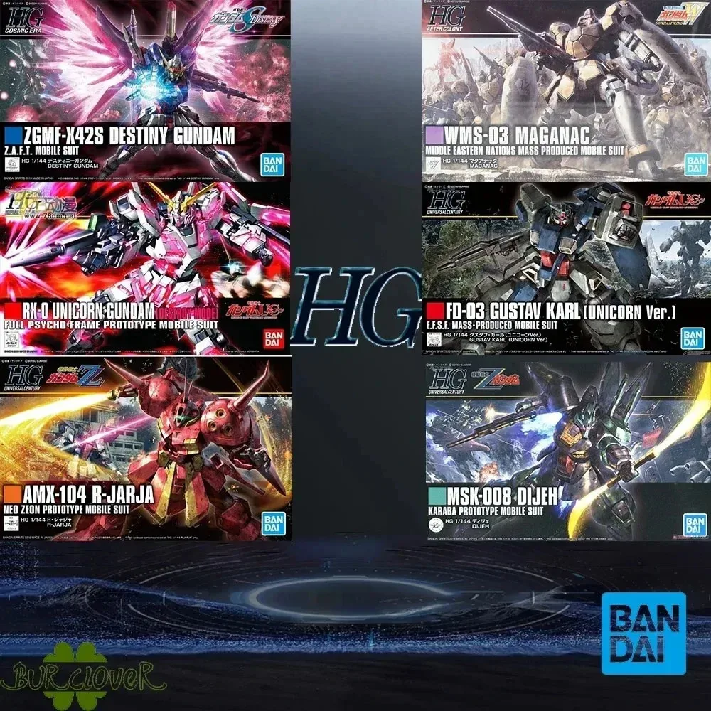 بانداي الأصلي GUNDAM HG جمع سلسلة ZGMF-X10A RMS-154 MSN-00100 OZ-06MS MSX-008 RX-77-2 تحصيل اللعب في الأوراق المالية #6