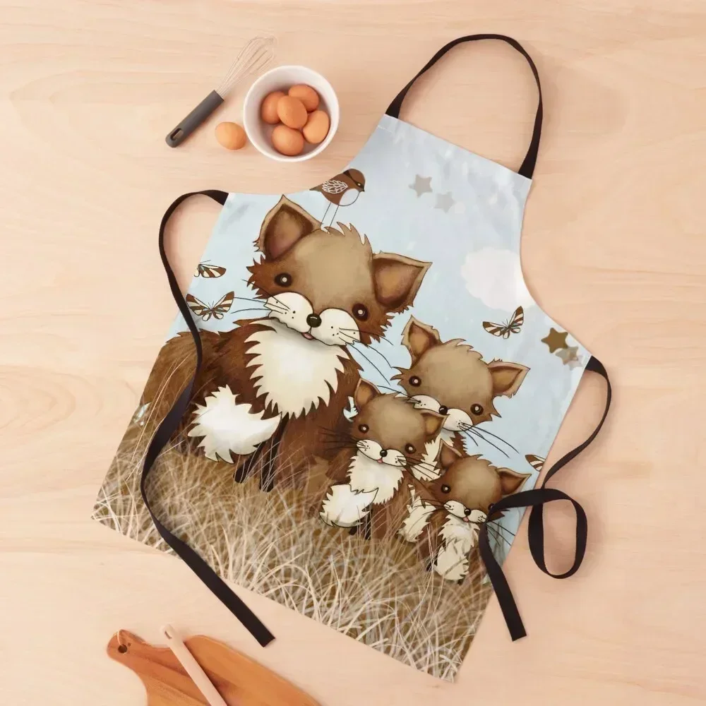 

Little Foxes Apron Kitchenware Bib For Kitchen Cute Kitchen Accessories Useful Things For Kitchen Apron