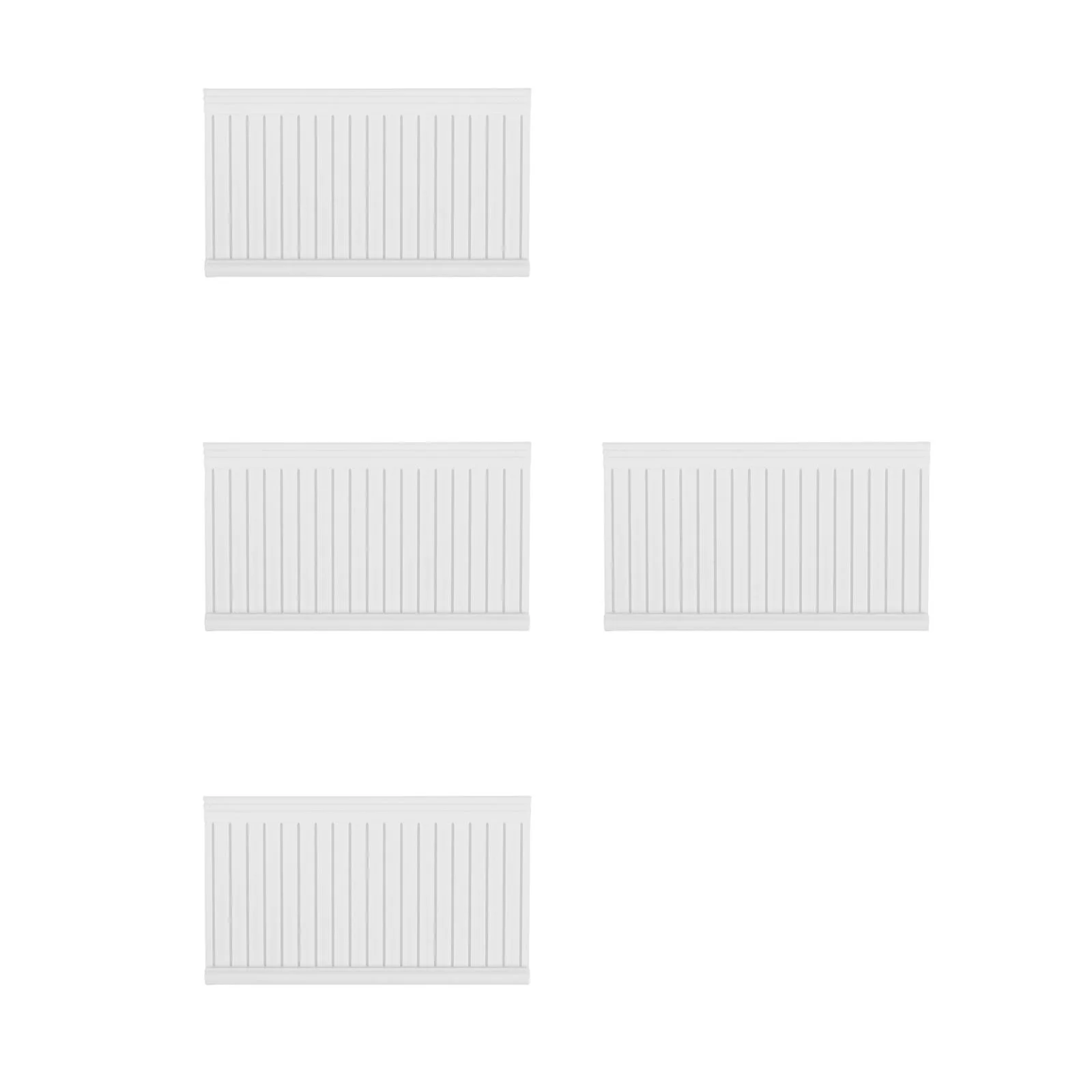 

4pcs Miniature Dollhouse Interior Wainscoting Trim Essential Decor Accessories Fine Craftsmanship Spacesaving Mini