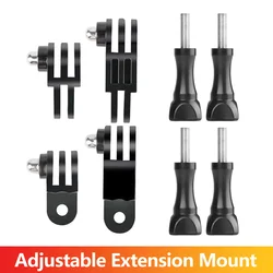 Drieweg verstelbare armverlenging Pivot Mount voor GoPro Hero 13 12 11 10 9 8 SJCAM SJ4000 AKASO Insta360 DJI Osmo actiecamera
