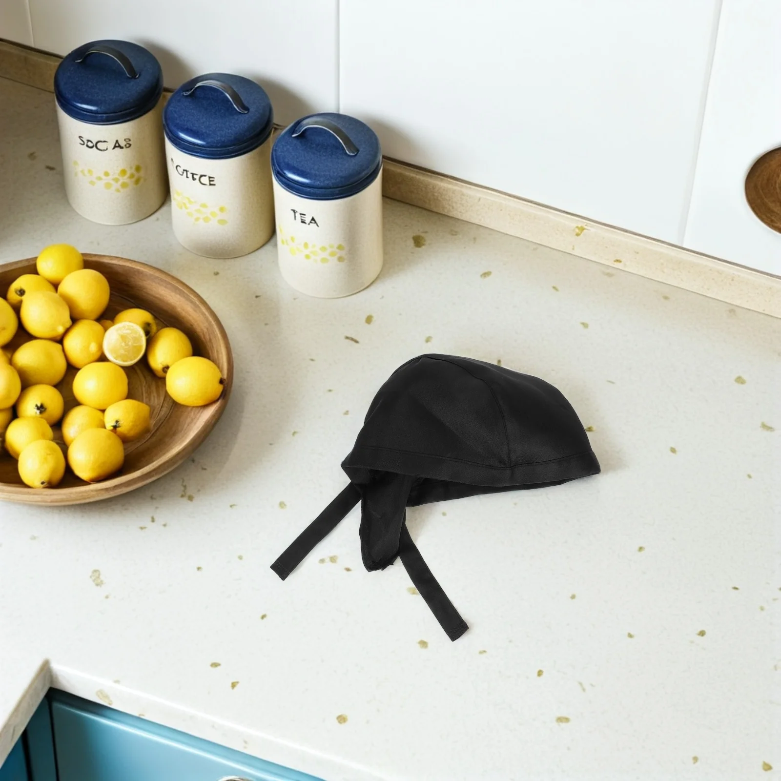 Chapeaux de Chef réglables, 3 pièces, casquettes de restauration de cuisine, Turbans de cuisine, chapeau de travail confortable noir pour chefs, boulangers, serveurs