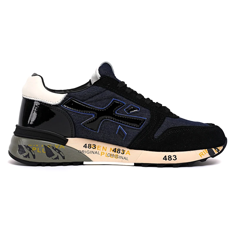 PREMIATA Men's Casual Sneakers Shoes New black Fashion Breathable Running Sports Shoes Fashion Sneakers for Men Premiata