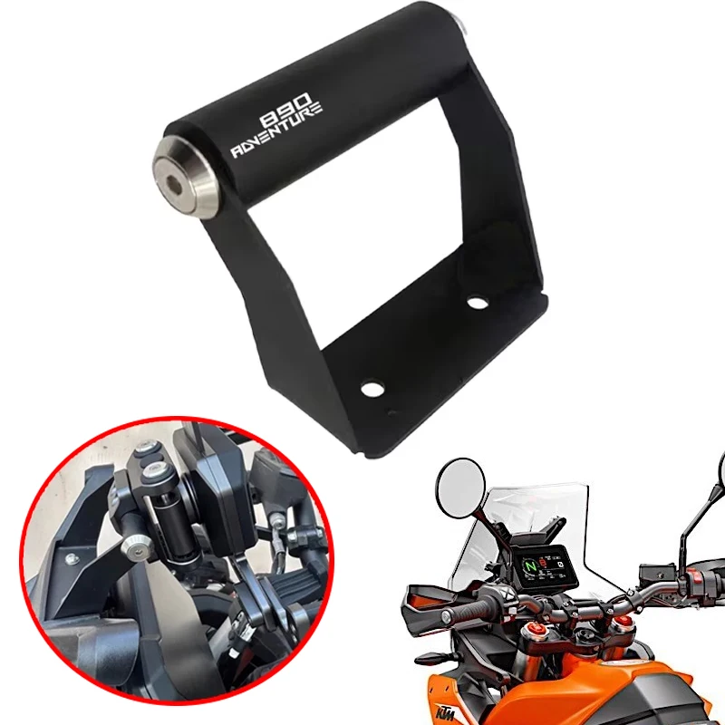 

Мотоциклетный алюминиевый 12 мм/22 мм GPS-навигационный кронштейн, держатель для телефона, подставка для мобильного телефона для 790 890 ADV Adventure R 2024 2025, аксессуары