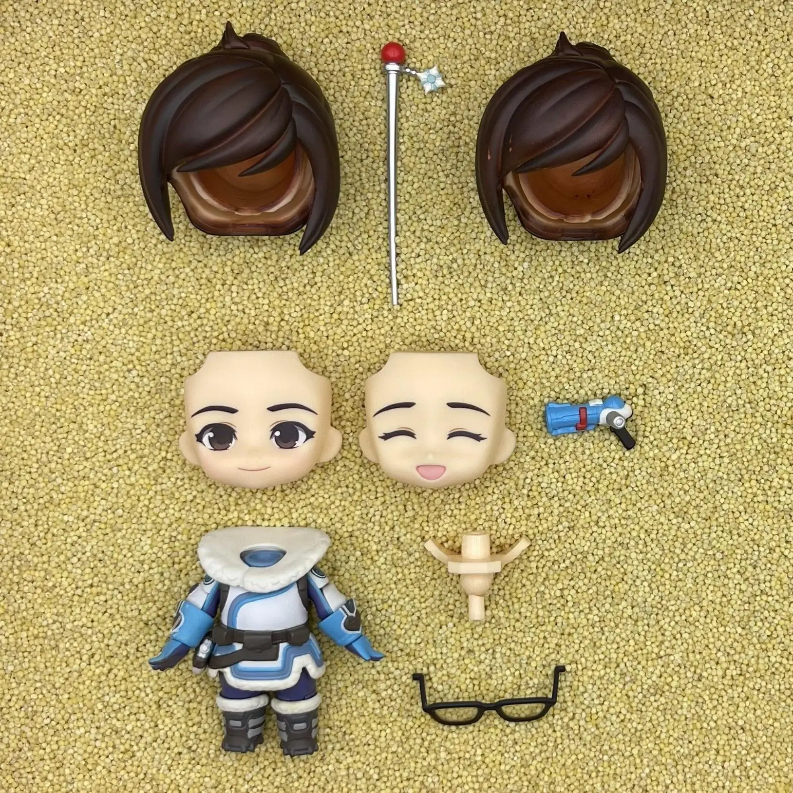 shouwangxianfeng GSC Clay Man Face bambola viso capelli accessori per bambole