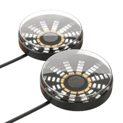 Motorcycle Flashing Lights Motorcycle Lights LED Lights 12V Round Taillight Decorative Ambient Lighting Motorcycle Driving