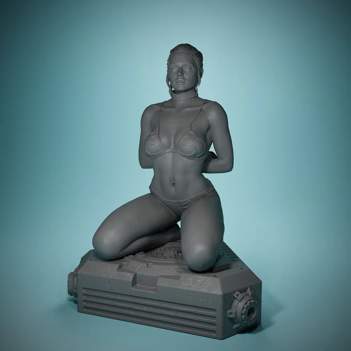 73mm Reywhite Model Figurine 3D Printed Resin Model Figurines and Ornaments DIY Coloring Self-assembly Miniatures