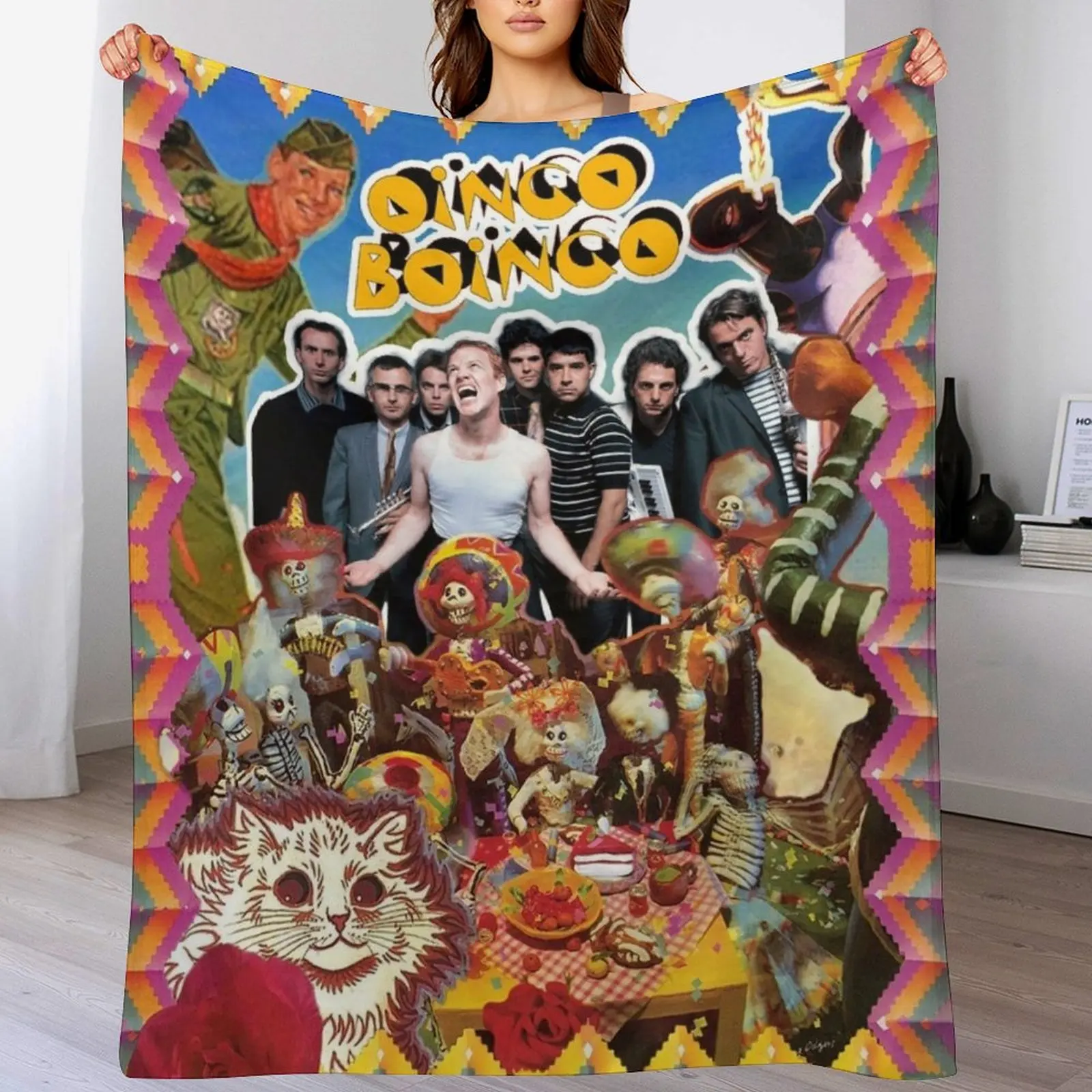 

Oingo Boingo Throw Blanket Designers warm for winter Kid'S Bed linens Blankets