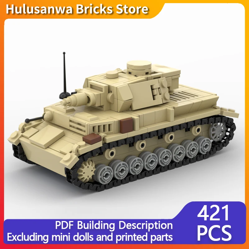 

Panzer IV WW2 Военные танки Модель MOC Строительные кирпичи Военное оборудование Модульная технология Подарки Праздничная сборка Детский игрушечный костюм