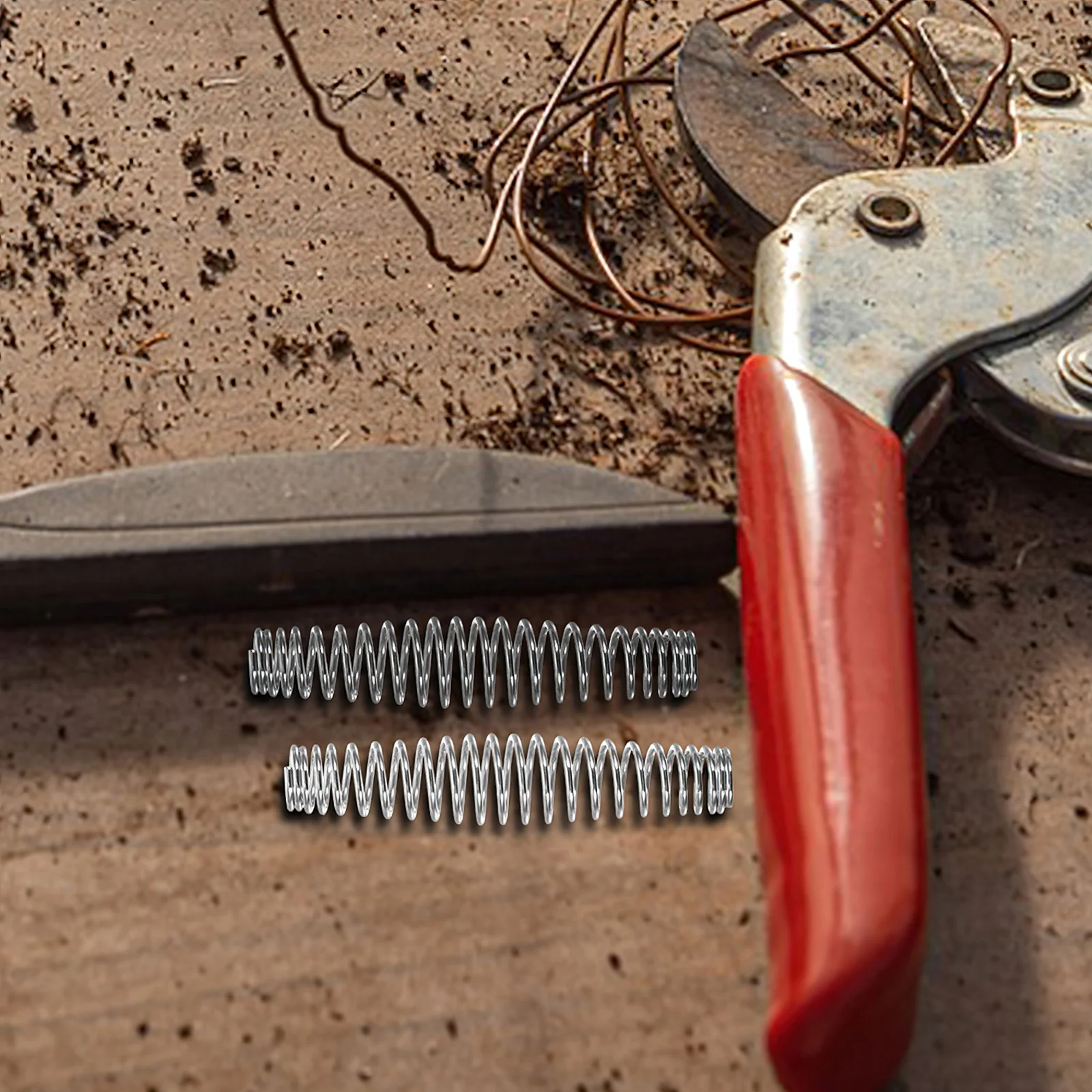 

10Pcs Replacement Pruner Spring Stainless Steel Portable Lightweight High Cutting Efficiency Garden Shears Accessory