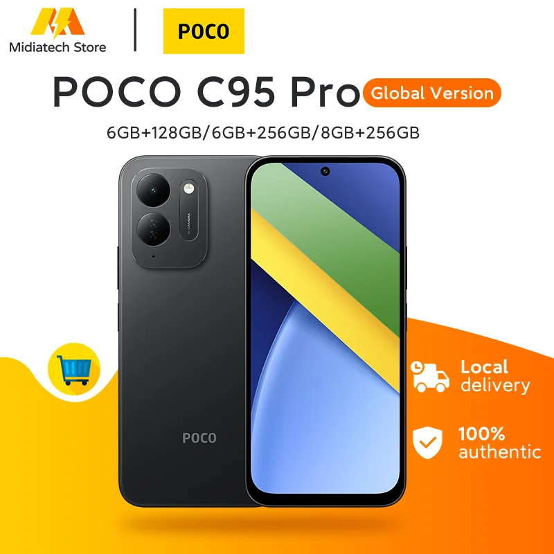 Versión global del teléfono inteligente POCO C95 Pro
