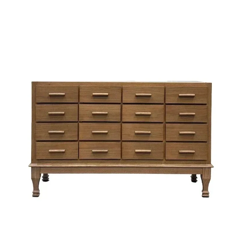 

xzItalian decorative chest ladder household solid wood multi-functional drawer display bedroom storage cabinet