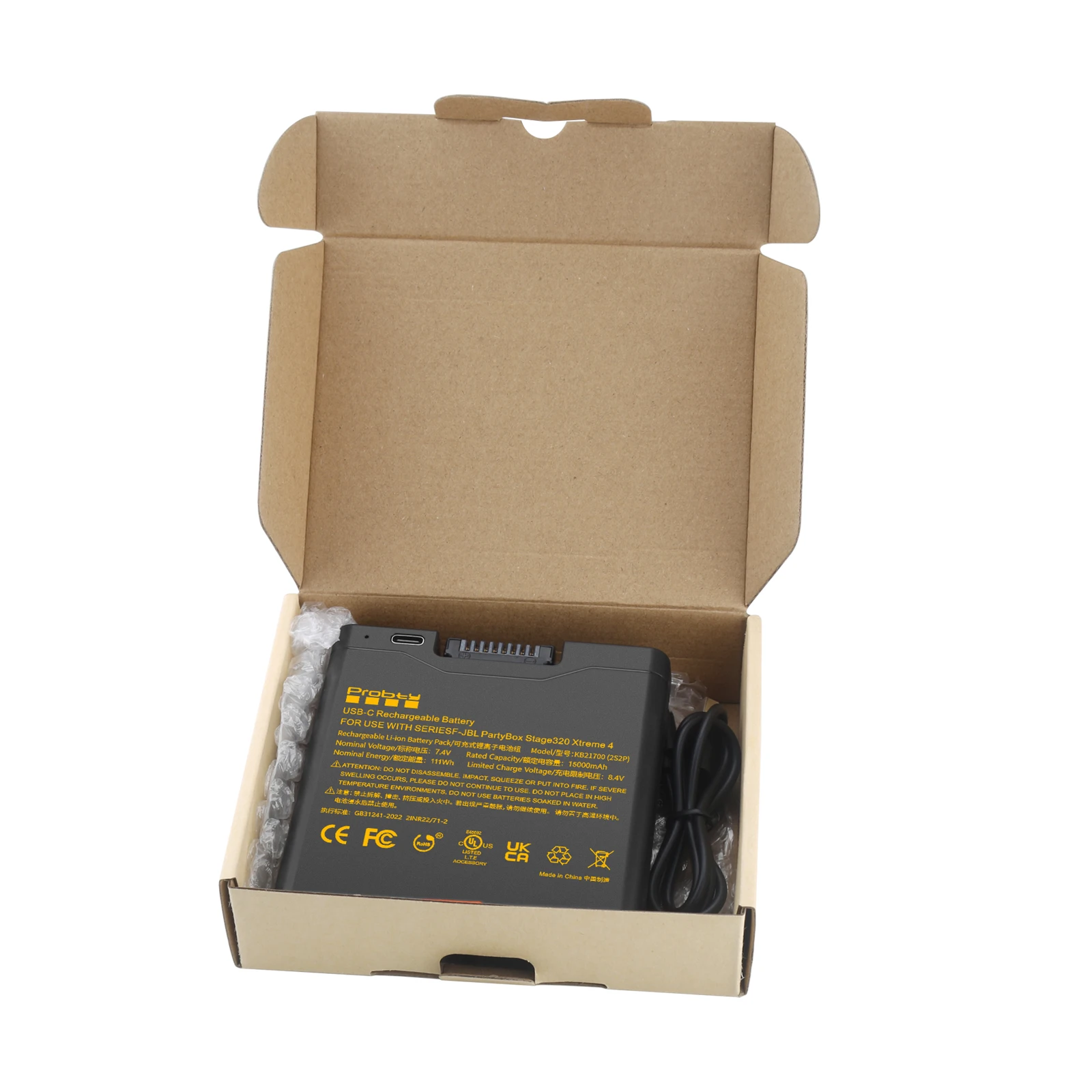 لبطارية JBL 400 بطارية احتياطية سهلة الاستبدال لمكبر الصوت المحمول JBL PartyBox Stage 320 وXtreme 4