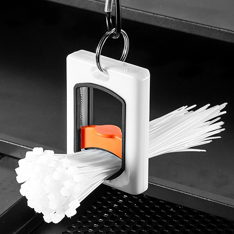 

1pc Portable Storage Cable Tie Holder Stable Fluorescent Organizer Square Cable Tie Organizer Fluorescent