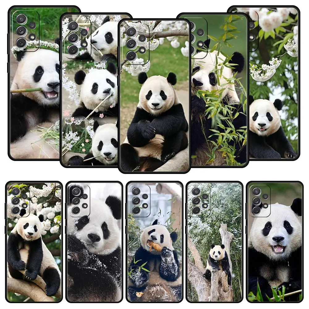 Phone Case For Samsung Galaxy A15 A13 A51 A71 A41 A31 A21S A03S A05 A35 A55 A23 A25 A33 A53 A73 5G Cover Fubao panda