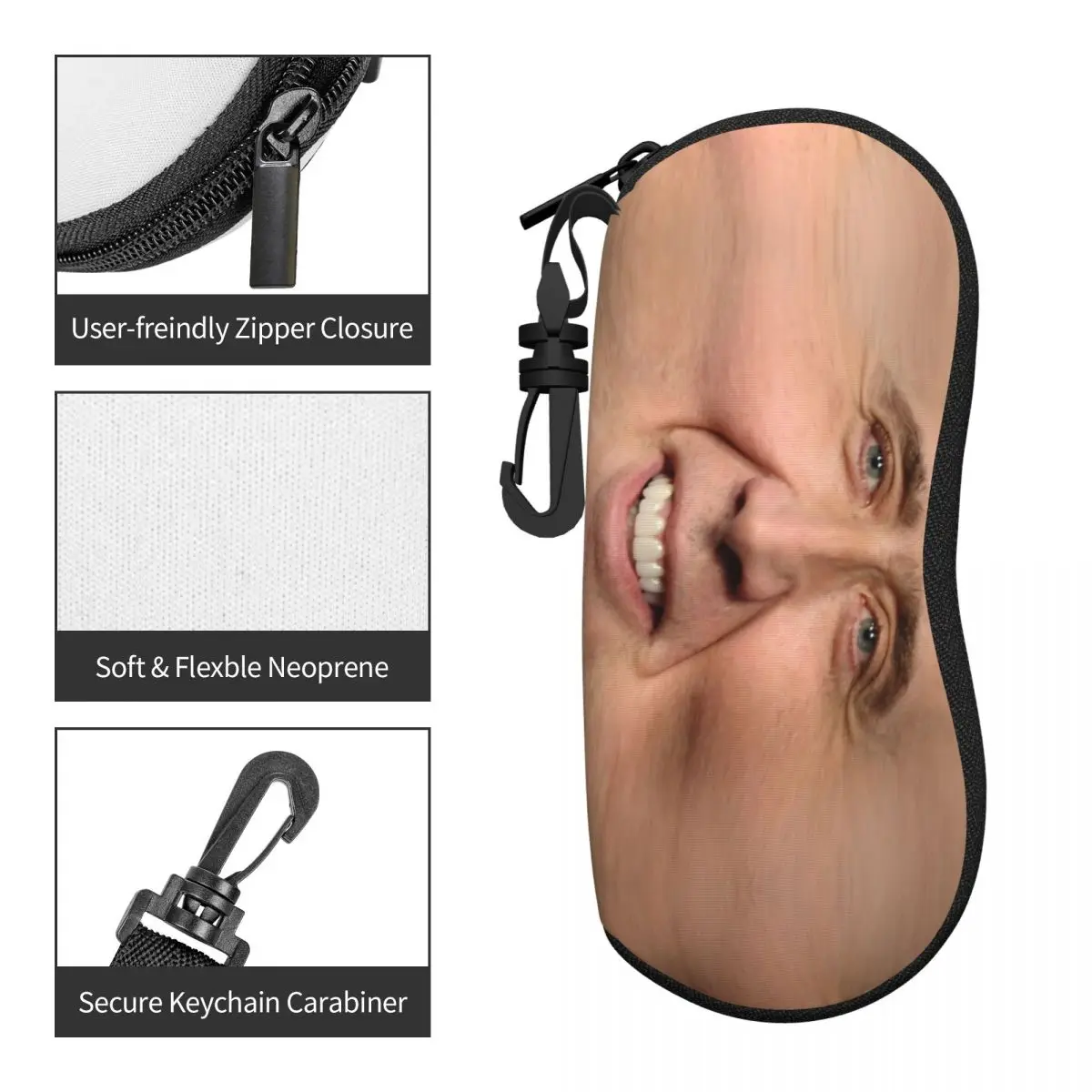 مخصص نيكولاس قفص شل النظارات حالة النساء الرجال أزياء مضحك ميمي نظارات حالة النظارات الشمسية مربع الحقيبة