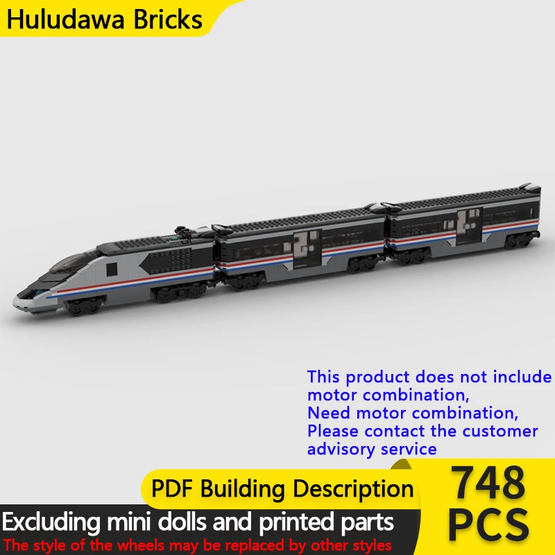 

Модель городской автомобиль MOC, строительные кирпичи, экспресс-пассажирский поезд, модульная технология, детские праздничные подарки, сборные игрушки, костюм