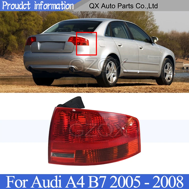 

CAPQX Rear Tail light lamp For Audi A4 B7 2005 2006 2007 2008 Rear Brake Light Taillight Tail lamp head Lamp headlight