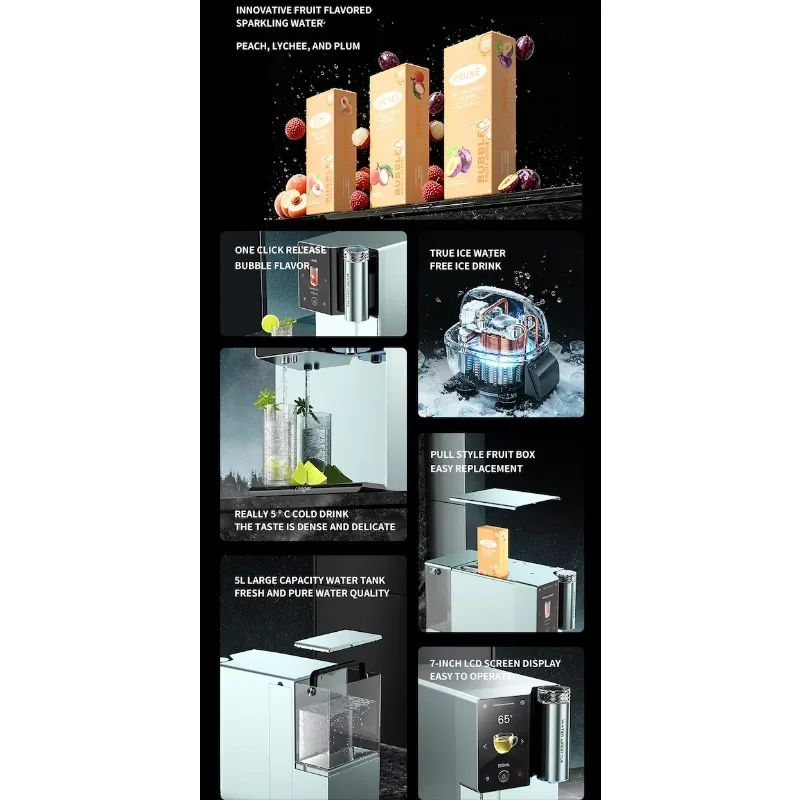 Electric Sparkling Water Dispenser With Fruit Flavored Option Enjoy Homemade Flavored Sparkling Water At Home
