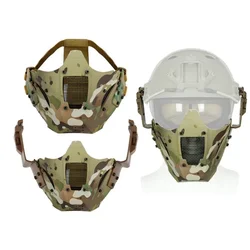 ZXYHFE-mascarilla táctica de media cara para caza, accesorios para disparar Airsoft, Paintball, Halloween, CS, juego de guerra, equipo deportivo al aire libre