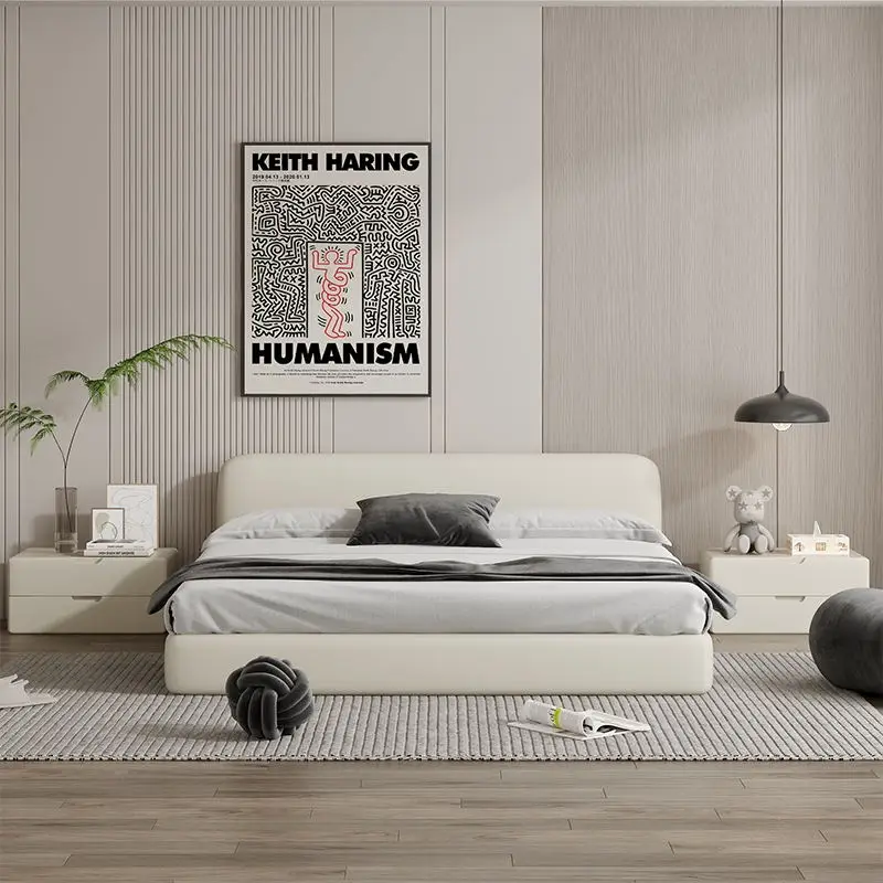 

White Minimalist Quality Bed Wedding Full Twin Unique American Style Quality Bed Designer Wedding Full Body Muebles Furniture